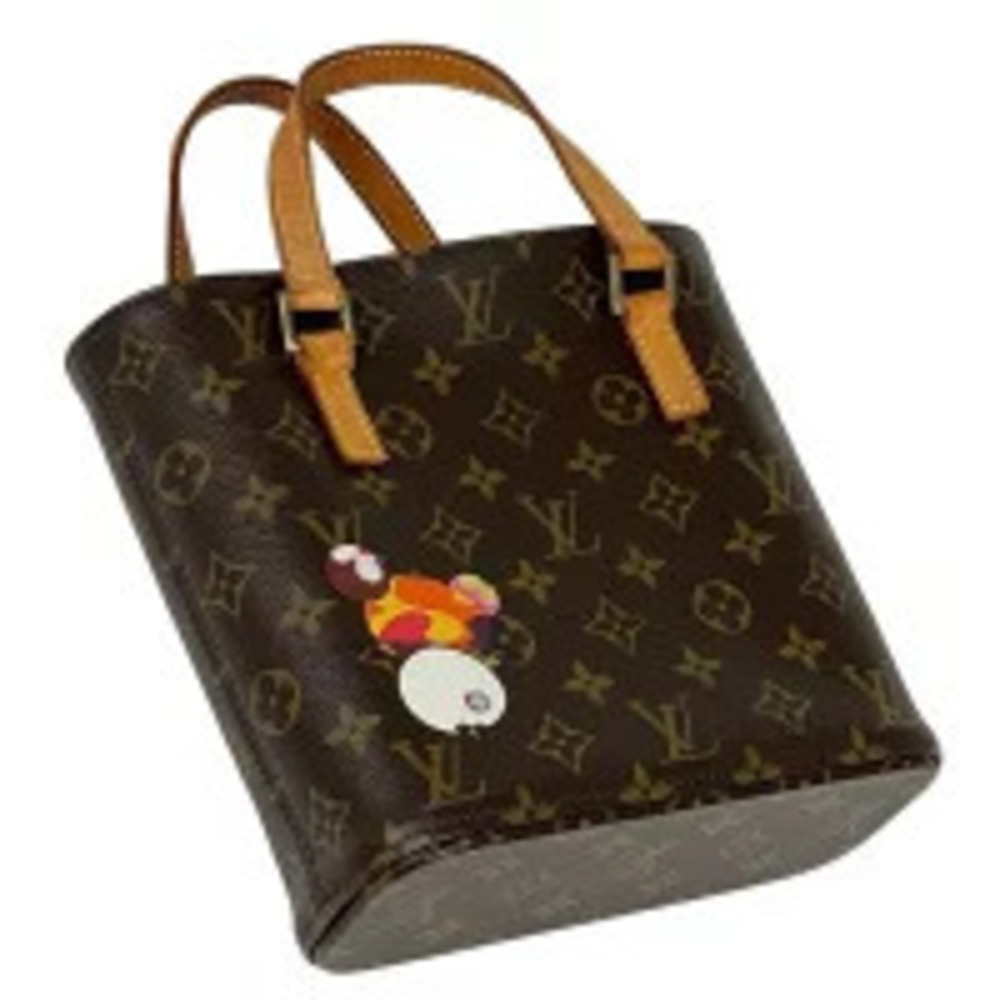Louis Vuitton Takashi Murakami Bag Tote Vavin Brown Monogram Handbag Panda